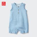 优衣库婴幼儿宝宝爬爬服/无袖婴儿衣服连体衣26春夏新款486090 63 天蓝色 90cm