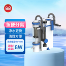 森森耀蓝鱼缸壁挂式过滤器YBF-600外置过滤桶【鱼便分离+过滤升级】8W