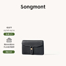 Songmont山下有松循迹系列钱包设计师款皮夹短款卡包夹礼物男女零钱包 烟墨黑