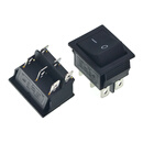 TaoTimeClub 大型船型开关KCD2 KCD4-202 黑色 6脚2档