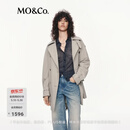 MO&Co.【C+系列】风衣摩安珂春秋磨毛外套附腰带 砂砾色 S /160