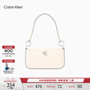 Calvin Klein【520礼物】腋下包休闲通勤包包字母拉链CK女包单肩法棍包