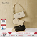 Calvin Klein【母亲节礼物】腋下包休闲通勤包包字母拉链CK女包单肩法棍包