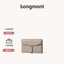 Songmont山下有松循迹系列钱包设计师款皮夹短款卡包夹礼物男女零钱包 风衣灰 预售10天
