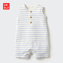 优衣库婴幼儿宝宝爬爬服/无袖婴儿衣服连体衣26春夏新款483022 65 宝蓝色 90cm