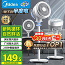 美的（Midea）【暴风循环】空气循环扇大风量摇头电风扇家用台式落地扇轻音卧室节能小风扇柔风轻羽扇 FGA24TQ