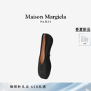 MAISON MARGIELA[春夏新品]马吉拉Tabi分趾褶皱效果黑色芭蕾鞋单鞋皮鞋女鞋子 T8013黑色 37