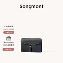 Songmont山下有松循迹系列钱包设计师款皮夹短款卡包夹礼物男女零钱包 烟墨黑