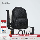 Calvin KleinJeans【520礼物】男士休闲通勤校园ck压印字母拉链大容量双肩包