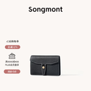 Songmont山下有松循迹系列钱包设计师款皮夹短款卡包夹礼物男女零钱包 烟墨黑