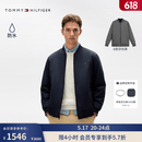 Tommy Hilfiger【防水】秋冬男装双面穿休闲轻薄棒球领飞行员棉服夹克外套 藏青色/灰色DW5 M （推荐：135-150斤）