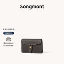 Songmont山下有松循迹系列钱包设计师款皮夹短款卡包夹礼物男女零钱包 禅棕褐