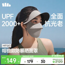 蕉下（beneunder）防暴晒脸基尼女帽檐全脸防晒面罩防晒口罩深花灰