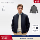 Tommy Hilfiger【防水】秋冬男装双面穿休闲轻薄棒球领飞行员棉服夹克外套 藏青色/灰色DW5 M （推荐：135-150斤）