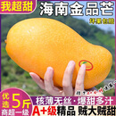 海南果园直采新鲜大青金煌甜心芒果含箱5斤净果4.5斤芒果200-350g