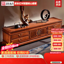 善匠良品 红木家具非洲花梨（学名：刺猬紫檀）电视柜 实木地柜 客厅储物地柜电视柜 2.2M单团圆电视柜