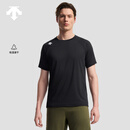 迪桑特（DESCENTE）TRAINING系列男士ACTIVE吸湿速干圆领短袖针织衫 BK-黑色 L (175/96A)
