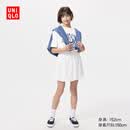 优衣库童装女童针织迷你裙裤休闲裤裤子短裙半裙486220 00 白色 160