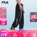 FILA【抗紫外线】斐乐儿童童装长裤2026夏季男女中大童风洞裤