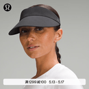 lululemon丨Fast Paced 女士前侧加高空顶遮阳帽 速干 LW9FM9S 黑色 O/S