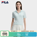 FILA 斐乐官方女子编织衫2026夏季新款时尚休闲简约修身短袖上衣