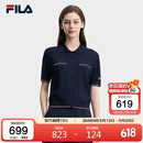 FILA 斐乐官方女子编织衫2026夏季基础百搭短装休闲短袖上衣