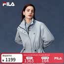 FILA 斐乐官方女装棉服2026春新款时尚休闲宽松收腰保暖立领外套 纯真蓝-LB S 160/80A/S