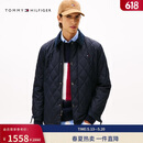Tommy Hilfiger【防水】秋冬男美式潮流菱格灯芯绒衬衫领轻薄棉服夹克外套