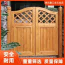 漂傲花园入户门院子门防腐木门户外庭院门别墅花园阳台围墙篱笆围栏门 B09款木门100x100白色