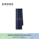 ERDOS 早秋羊绒轻起毛提花商务休闲男士围巾披肩 藏蓝 180cmX30cm