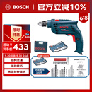 博世（BOSCH）冲击钻手电钻木材钢材石材钻孔插电式GSB 10RE set 100附件套装