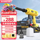 志高（CHIGO）无线洗车锂电高压水枪清洗机家用庭院洗地便携多功能神器L5无刷款