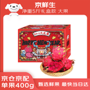 京鲜生 广西红心火龙果 净重5斤装 大果 单果400g+ 新鲜水果礼盒