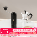 泰摩栗子C5手摇磨豆机 家用手动咖啡豆研磨机 磨豆器礼物 C5ESP-曜石黑【全能刻度精调版】