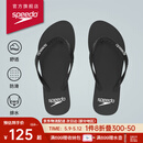 速比涛（Speedo）拖鞋柔性EVA防滑防臭人字拖拖鞋2024新款 户外休闲沙滩凉拖夹趾拖 黑色(女款) 5
