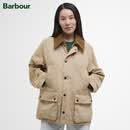 Barbour【明星同款】OS Peached Bedale男女同款宽松无蜡夹克 MCA0933 浅卡其 -xx69 S (36) 体重约120-130斤-宽松版型