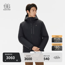 KOLON SPORT/可隆户外羽绒服 男士防水防风透湿轻量连帽高蓬鹅绒夹克 LHDJ5WN083-BK 黑色 2XL 185/104A