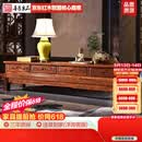 善匠良品 红木家具非洲花梨（学名：刺猬紫檀）电视柜 实木组合地柜 花i梨木电视柜 2.2M如意四抽电视柜