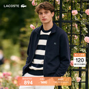 LACOSTE法国鳄鱼男装26春夏新款简约翻领拉链卫衣外套|SH0846 166/藏青色 M 4