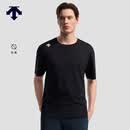 迪桑特（DESCENTE）TRAINING系列男士抗菌宽松短袖针织衫 BK-黑色 2XL (185/104A)