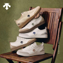 迪桑特（DESCENTE）【新色上市】CHRON PACER CVS男女复古薄底帆布鞋 D6231LSN21-男子-OW-米白色 42.5