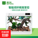 智能爬宠箱双区控温智能喷淋家用生态可控温蛇类适用玻璃缸体 白色 爬箱+uva+uvb+喷淋