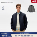 Tommy Hilfiger【防水】秋冬男装双面穿休闲轻薄棒球领飞行员棉服夹克外套 藏青色/灰色DW5 M （推荐：135-150斤）