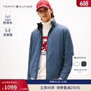 Tommy Hilfiger【防泼水】秋冬男装户外潮流露营运动休闲连帽棉服夹克外套 蓝色DBZ 2XL （推荐：180-200斤）