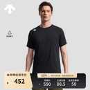 迪桑特（DESCENTE）TRAINING系列男士ACTIVE吸湿速干圆领短袖针织衫 BK-黑色 L (175/96A)