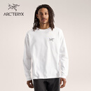 ARC'TERYX始祖鸟 KRAGG COTTON LS 男子 棉质长袖T恤 WHITE LIGHT / BLACK/石膏白/黑色 M