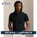 Polo Ralph Lauren 拉夫劳伦 男装 经典款修身网眼布短袖网球衫RL13502 001-黑色 L