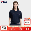FILA 斐乐官方女子编织衫2026夏季基础百搭短装休闲短袖上衣