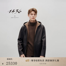 1436Leisure& Adventure 2025年秋冬新品连帽男士皮外套皮衣 黄铜棕 XL