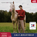 Tommy Hilfiger【马年新年系列】明星同款26男女双面棒球棉夹克运动员同款 红色/藏青色XMP L